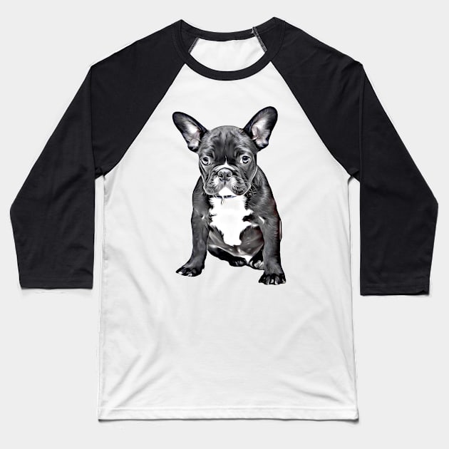 Sad Doggy Eyes Baseball T-Shirt by cameradog